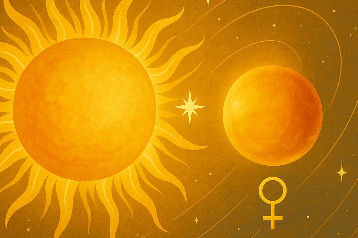 Golden Glow: Sun Venus Conjunction 2025 and its love, style, and power shifts